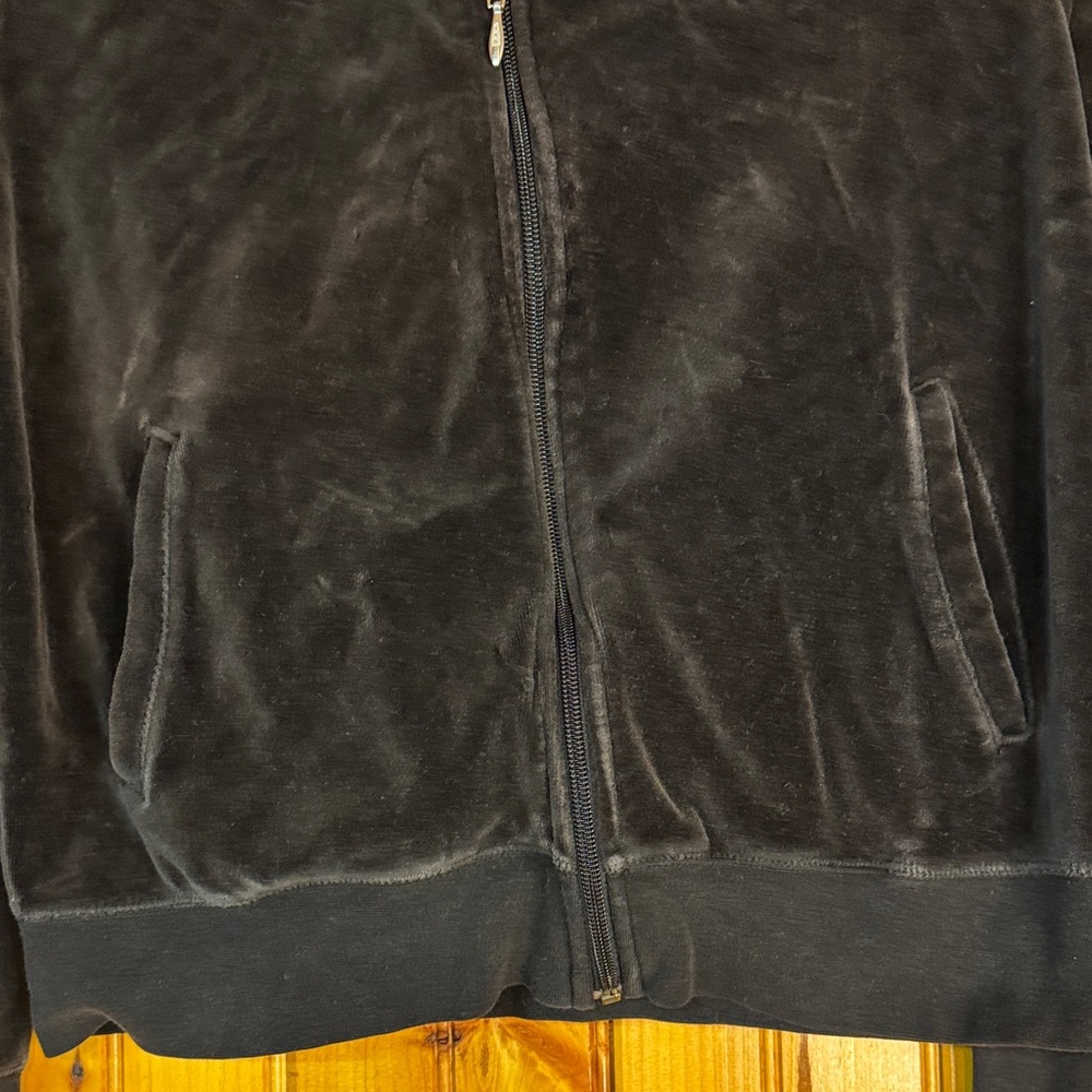 GAP Women’s Black Velour Bomber Jacket - Picture 4 of 7